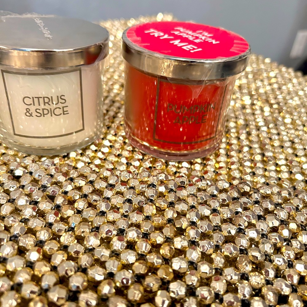 Bath & Body Works single wick candles.